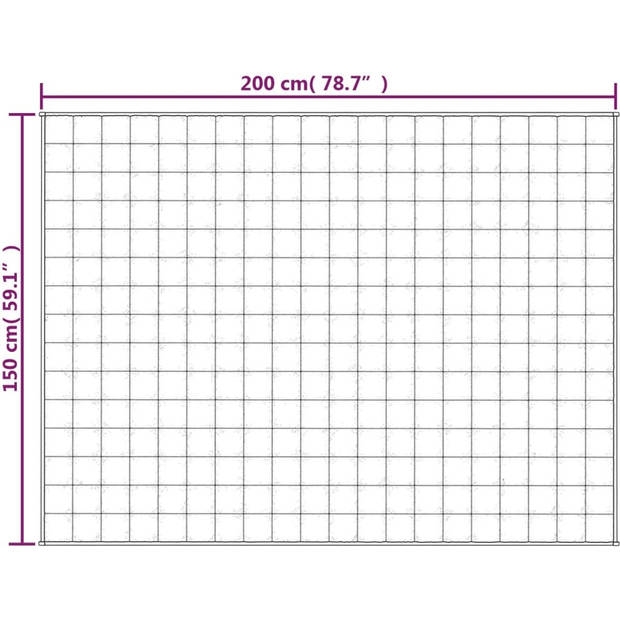 The Living Store Verzwaringsdeken - 150 x 200 cm - Hypoallergene vulling - Gelijkmatige gewichtsverdeling - Interne