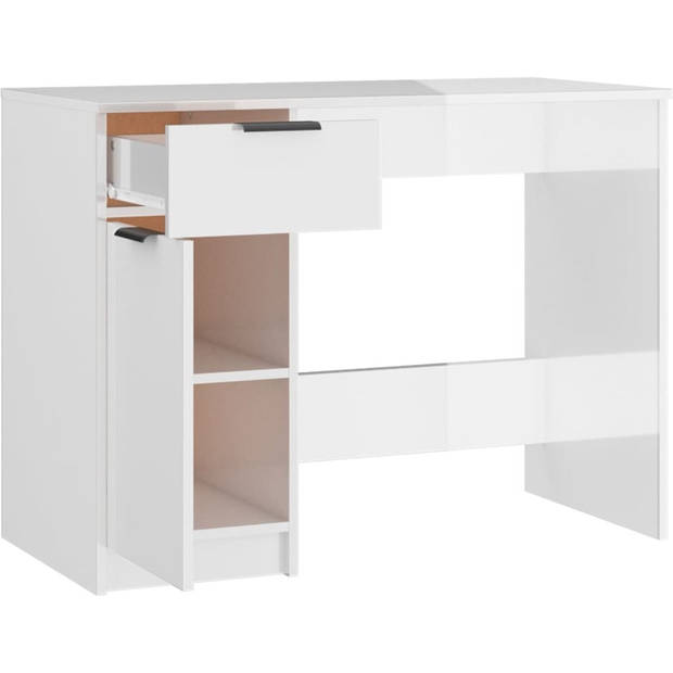 The Living Store Bureau The Living Store Bureau Computerbureau - 100 x 50 x 75 cm - Hoogglans wit