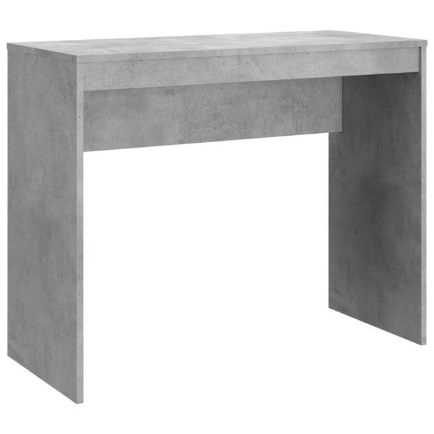 The Living Store Bureau Betongrijs 90x40x72 cm - Hoogwaardig bewerkt hout