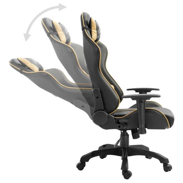 The Living Store Gamingstoel - Luxe - Hoog rugontwerp - Ergonomisch - In hoogte verstelbaar - Relaxfauteuil - 360