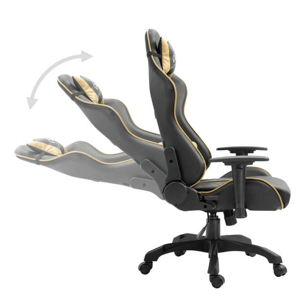 The Living Store Gamingstoel - Luxe - Hoog rugontwerp - Ergonomisch - In hoogte verstelbaar - Relaxfauteuil - 360