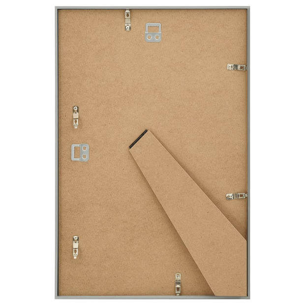 vidaXL Fotolijsten 5 st voor wand of tafel 59,4x84 cm MDF zilverkleur