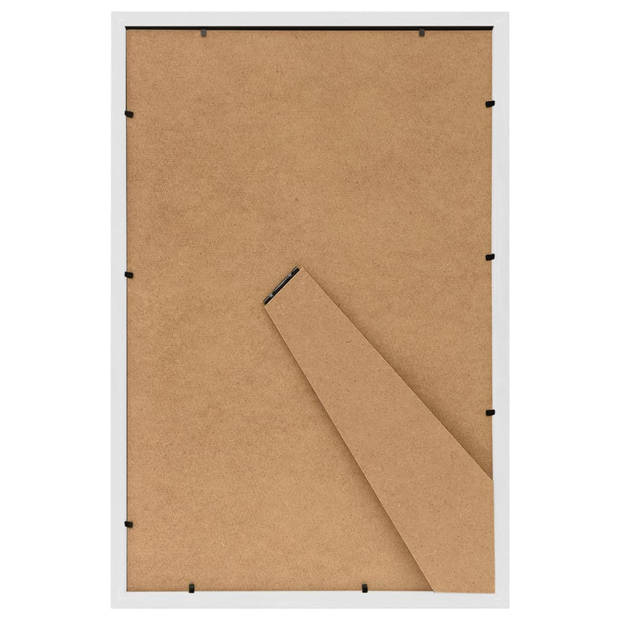 vidaXL Fotolijsten 3 st voor tafel 21x29,7cm MDF wit