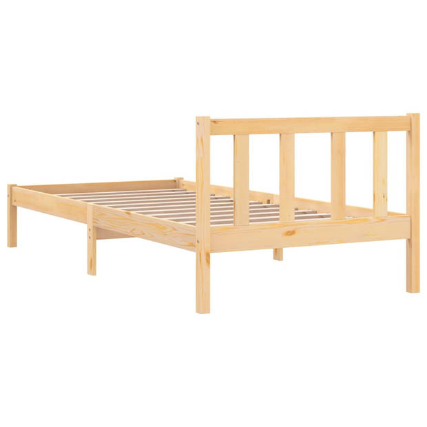 vidaXL Bedframe massief grenenhout 90x190 cm