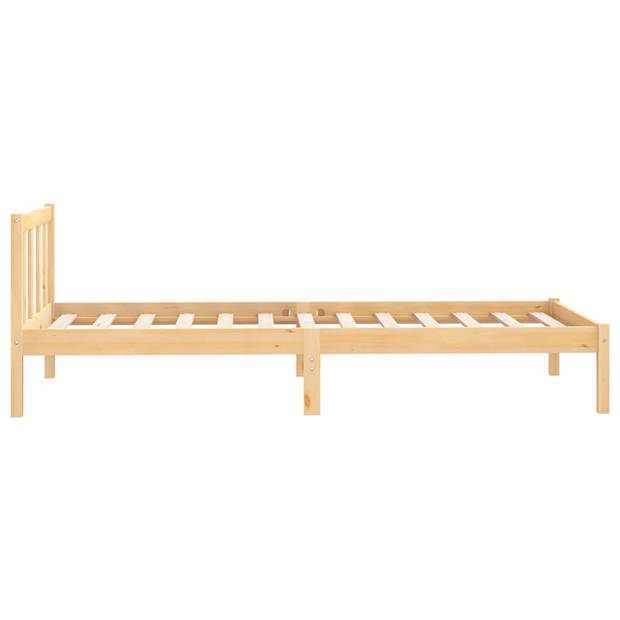 vidaXL Bedframe massief grenenhout 90x190 cm