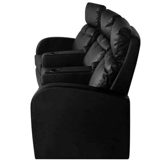 The Living Store Relaxfauteuil - Kunstleren Bank - Verstelbaar - 227 x 85 x 103 cm