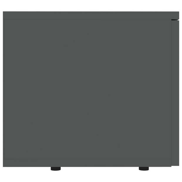 vidaXL Tv-meubel 80x34x30 cm bewerkt hout zwart