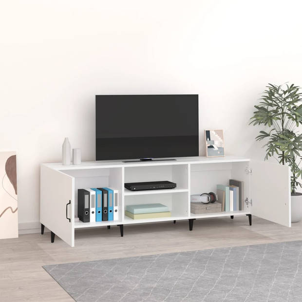 The Living Store TV-kast - Classic - Meubel - 150x30x50 cm - Wit