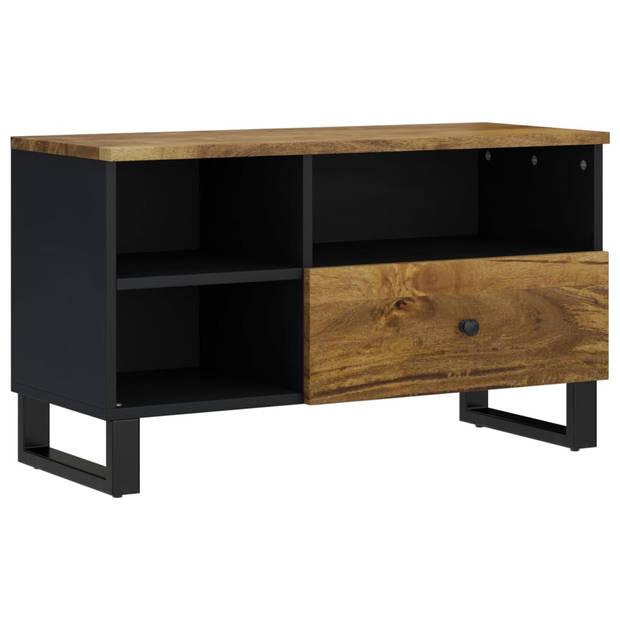 vidaXL Tv-meubel 80x33x46 cm massief mangohout en bewerkt hout