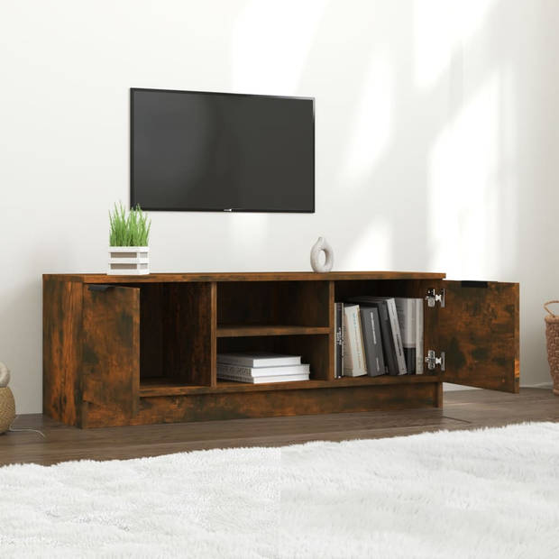 The Living Store Tv-meubel - Gerookt eiken - 102 x 35 x 36.5 cm - Montage vereist