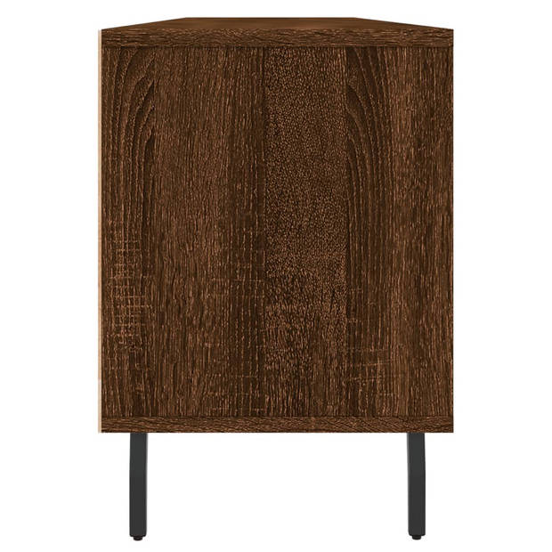 vidaXL Tv-meubel 150x30x44,5 cm bewerkt hout bruin eikenkleur