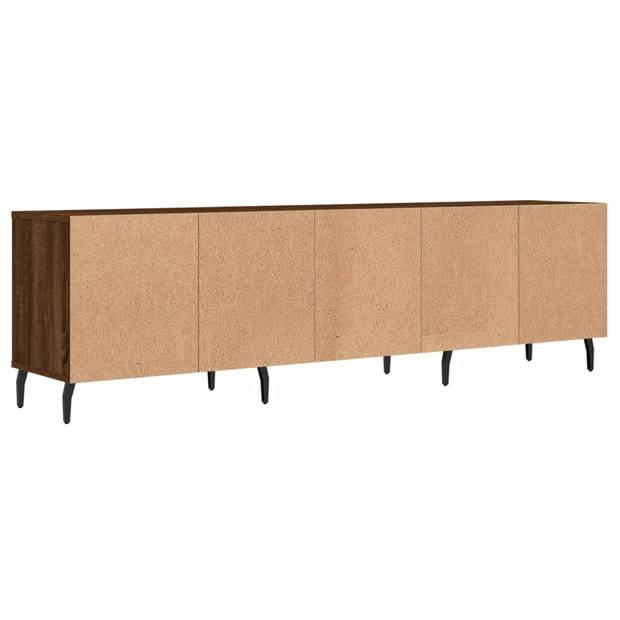 vidaXL Tv-meubel 150x30x44,5 cm bewerkt hout bruin eikenkleur