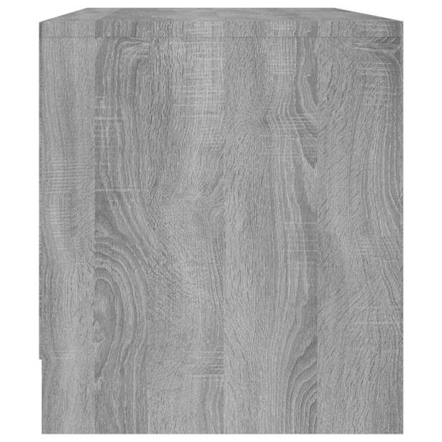 vidaXL Tv-meubel 90x35x40 cm bewerkt hout grijs sonoma eikenkleurig