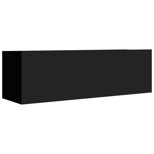 The Living Store TV-meubel - 100 x 30 x 30 cm - zwart