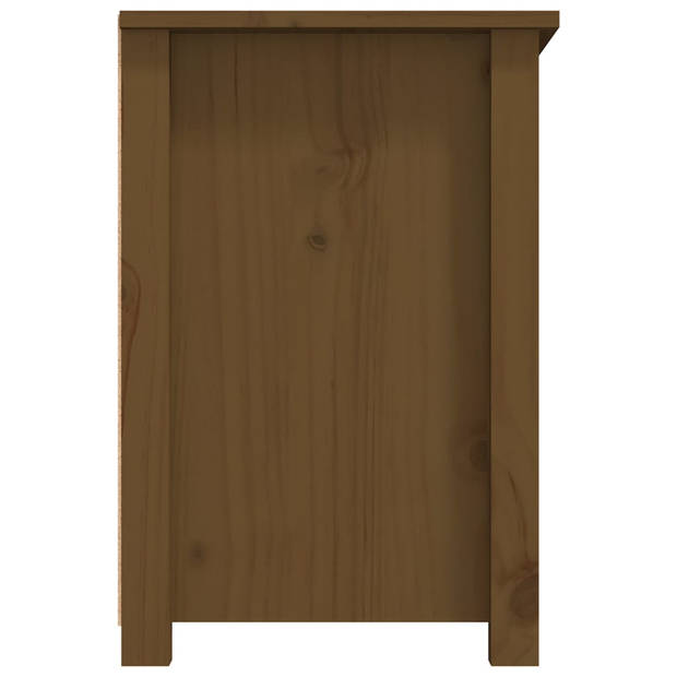 The Living Store Tv-meubel Landelijke Stijl - Grenenhout - 79 x 35 x 52 cm - Honingbruin