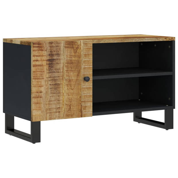 The Living Store TV-meubel - Mangohout - 80 x 33 x 46 cm - Opbergruimte