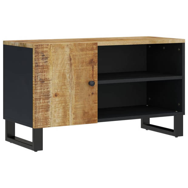 The Living Store TV-meubel - Mangohout - 80 x 33 x 46 cm - Opbergruimte