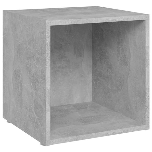 vidaXL 8-delige Tv-meubelset bewerkt hout betongrijs