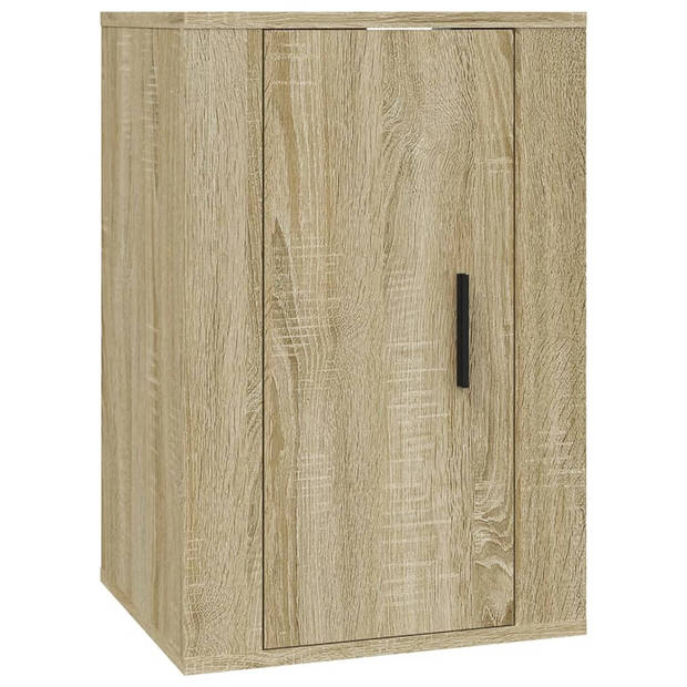 The Living Store Televisiewandmeubel - Sonoma Eiken - 40x34.5x60 cm - Strak Design