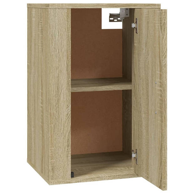 The Living Store TV-wandmeubel - - TV-kasten - 40 x 34.5 x 60 cm - Sonoma eiken