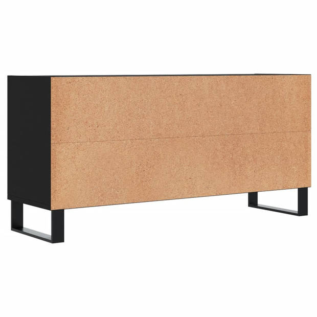 vidaXL Tv-meubel 103,5x30x50 cm bewerkt hout zwart