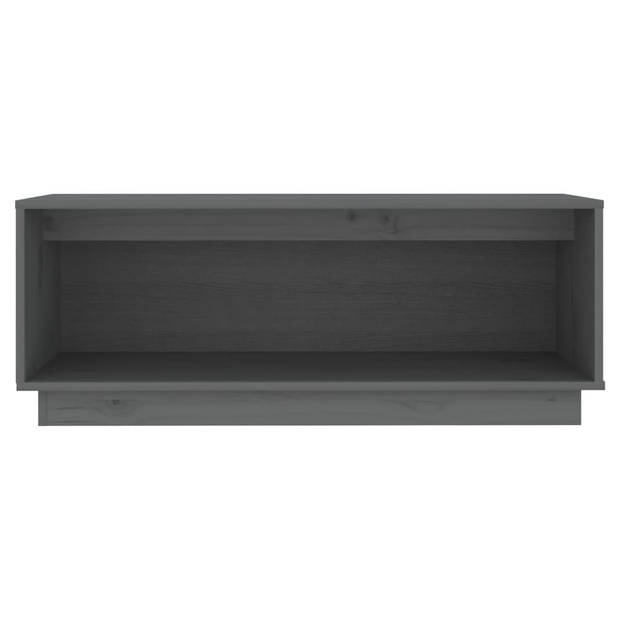 The Living Store Zwevende TV-meubel - TV-meubels - Afmetingen- 90 x 35 x 35 cm - Grijs