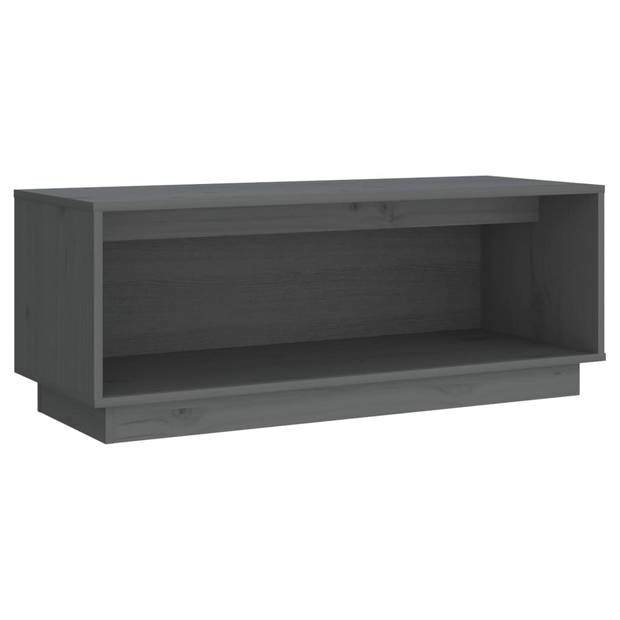 The Living Store Zwevende TV-meubel - TV-meubels - Afmetingen- 90 x 35 x 35 cm - Grijs