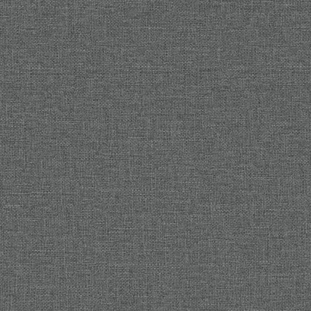 The Living Store Eetkamerstoel Franse Stijl - Donkergrijs - 63 x 61 x 69 cm - Schuimvulling - 100% Polyester