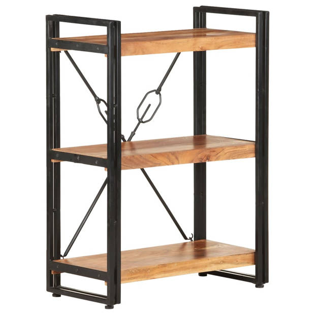 The Living Store Boekenkast - 3-Laags Hout - 60x30x80 cm - Industriële Stijl