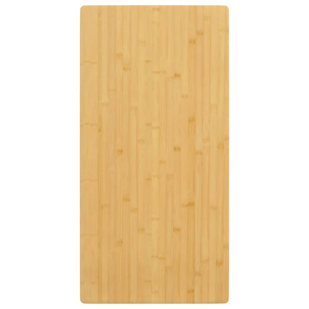 The Living Store Bamboe Tafelblad - 40 x 80 x 4 cm - Duurzaam bamboe - Veelzijdig en eenvoudig schoon te maken -