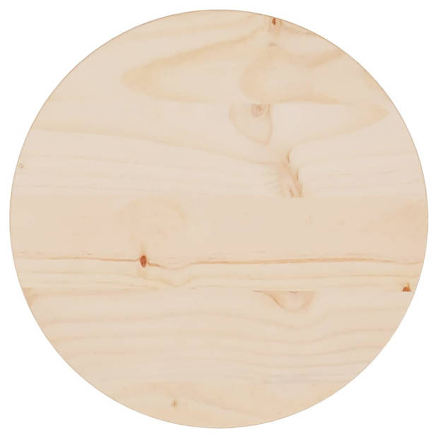 The Living Store Tafelblad - Massief grenenhout - 30 x 2.5 cm - Onbehandeld
