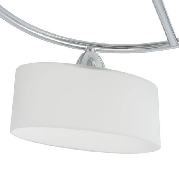 The Living Store Plafondlamp - 5 Glazen Kappen - 42.5 x 25 cm - E14 Fitting