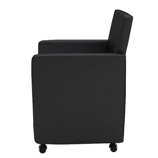 The Living Store Eetkamerstoelen - Zwart - 58.5 x 65 x 88 cm (B x D x H)