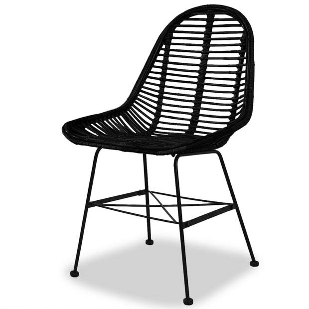 The Living Store Eetkamerstoelen Koloniale Stijl - Rustieke Charme - Ergonomisch Ontwerp - Duurzaam Rattan -