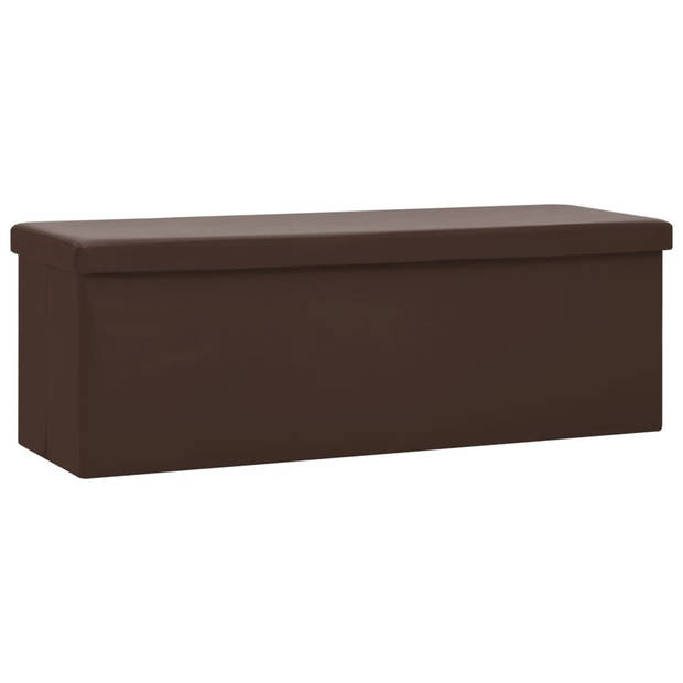 The Living Store Opbergbank MDF - 110 x 38 x 38 cm - Bruin