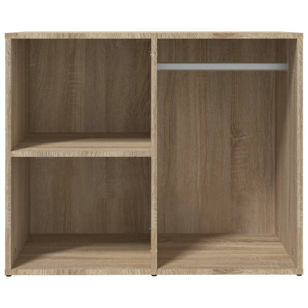 vidaXL Kledingkast 80x40x65 cm bewerkt hout sonoma eikenkleurig