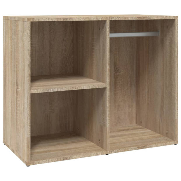 The Living Store Kledingkast - 80x40x65 cm - Sonoma eiken