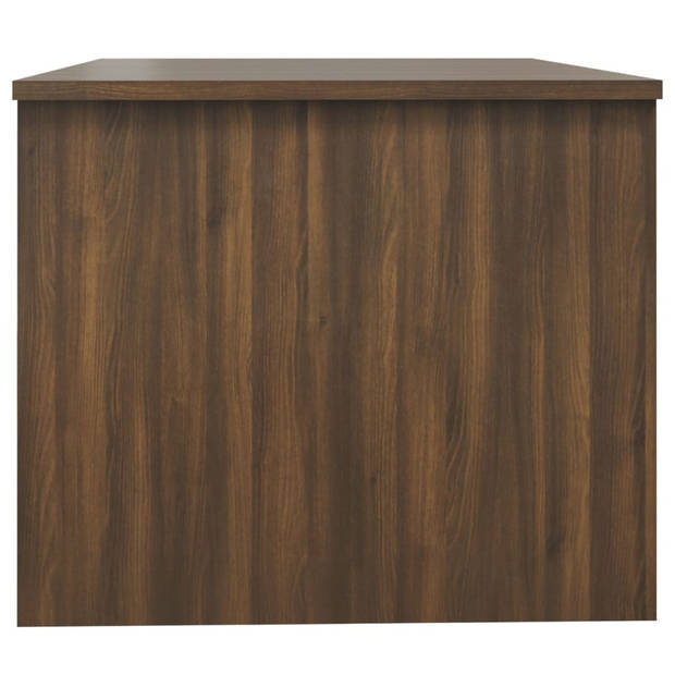 The Living Store Houten Salontafel - 80 x 50 x 42.5 cm - Bruineiken