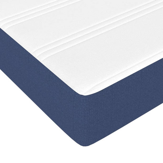 vidaXL Pocketveringmatras voor kinderen 80x160 cm stof blauw