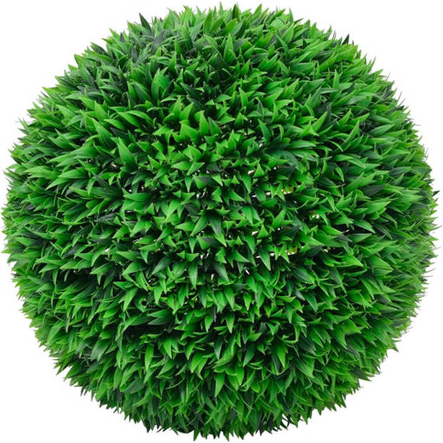 The Living Store Kunstbuxus Set - Polyethyleen - Groen - 55 cm - 2 stuks