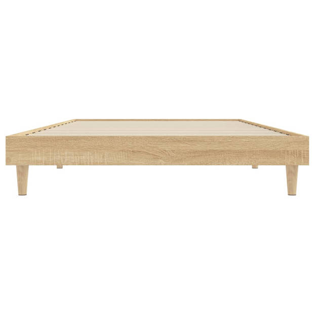 vidaXL Bedframe zonder matras hout sonoma eikenkleurig 90x200 cm