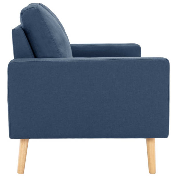 The Living Store Tweezitsbank Blauw - 130 x 76 x 82.5 cm - Comfortabele zitervaring