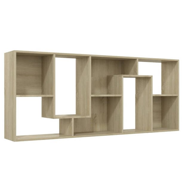 vidaXL Boekenkast 67x24x161 cm bewerkt hout sonoma eikenkleurig