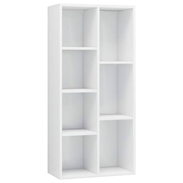 The Living Store Boekenkast - 50 x 25 x 106 cm - Hoogglans wit