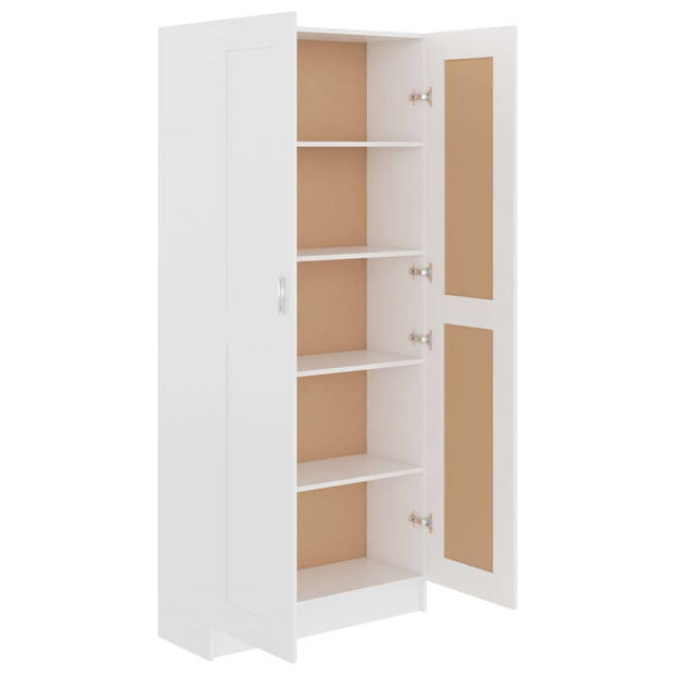 vidaXL Boekenkast 82,5x30,5x185,5 cm bewerkt hout wit