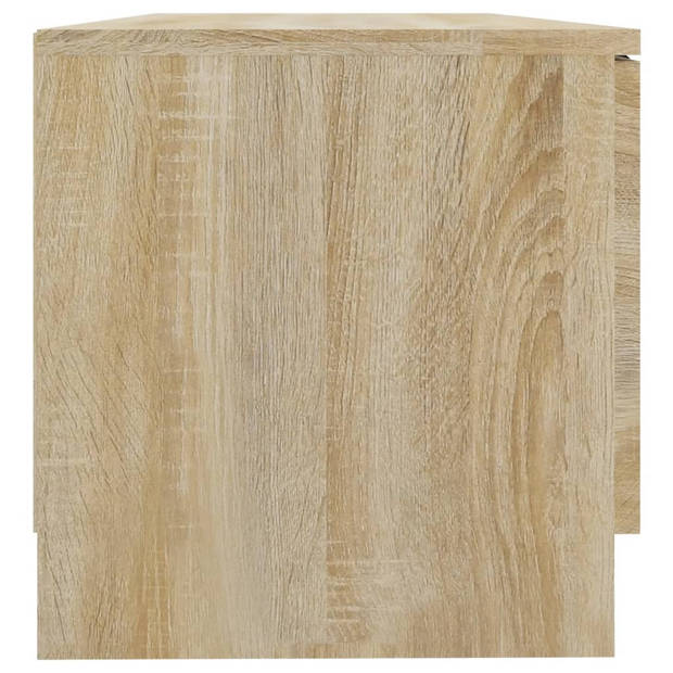 vidaXL Tv-meubel 80x35x36,5 cm bewerkt hout sonoma eikenkleurig