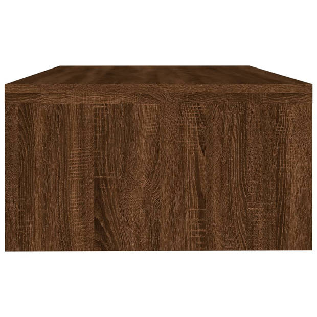 vidaXL Monitorstandaard 42x24x13 cm bewerkt hout bruin eikenkleur