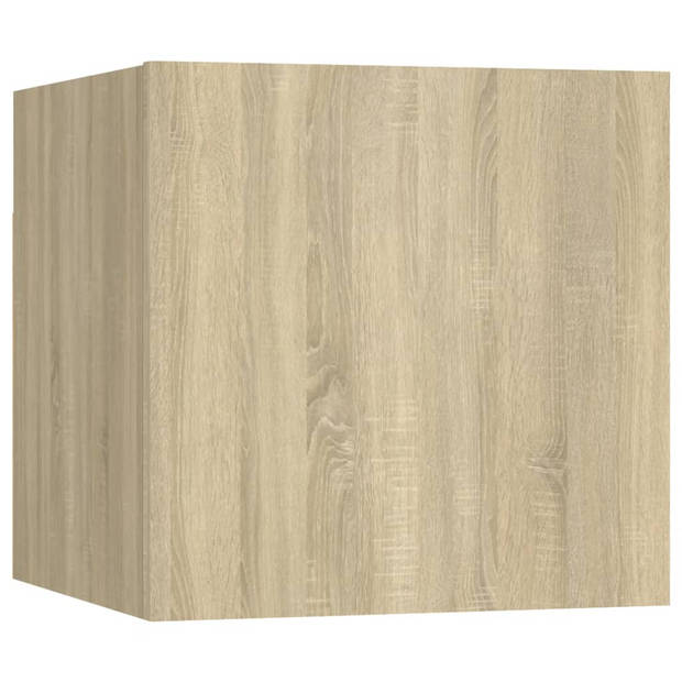 The Living Store TV-meubel Sonoma Eiken - 30.5 x 30 x 30 cm - Wandmontage - Links/Rechts Openend