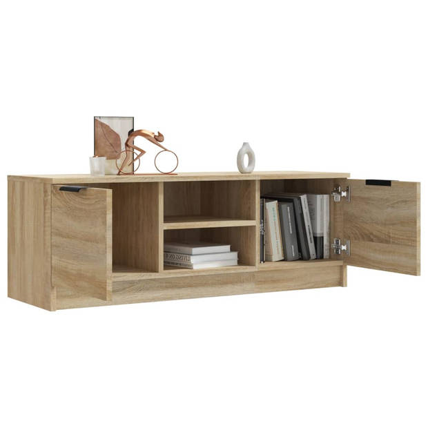 vidaXL Tv-meubel 102x35x36,5 cm bewerkt hout sonoma eikenkleurig