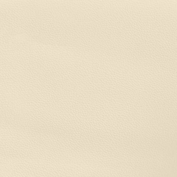 The Living Store Pocketveringmatras - Wit/Crème - 160x200x20 cm - Duurzaam kunstleer - pocketveren - comfortabel